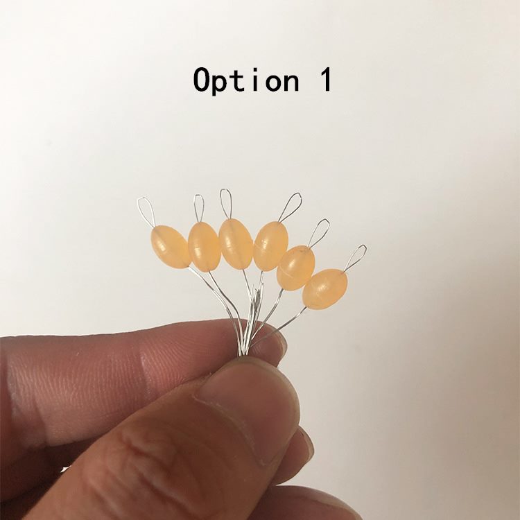 50 sets Olive-shaped silicone bobber stoppers
