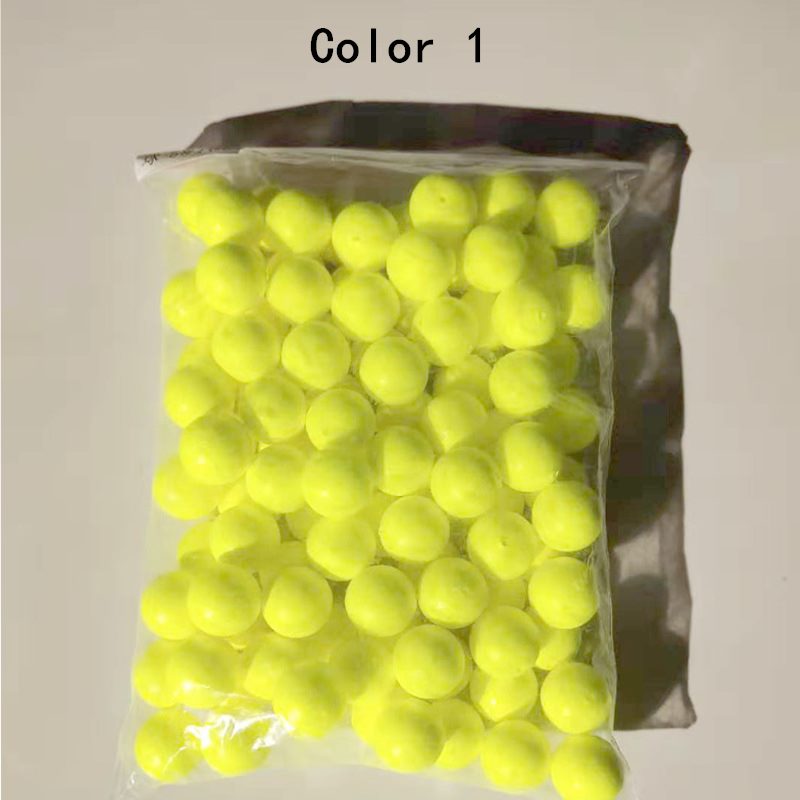 200 pcs Round Foam Red Yellow Float Tail Eye-catching Beans