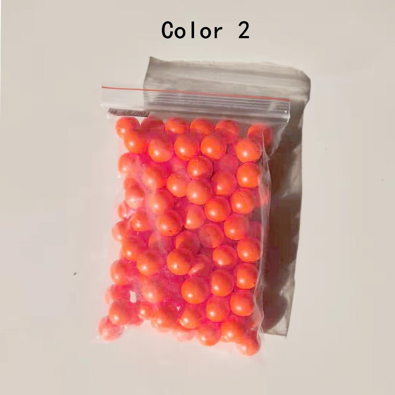 200 pcs Round Foam Red Yellow Float Tail Eye-catching Beans