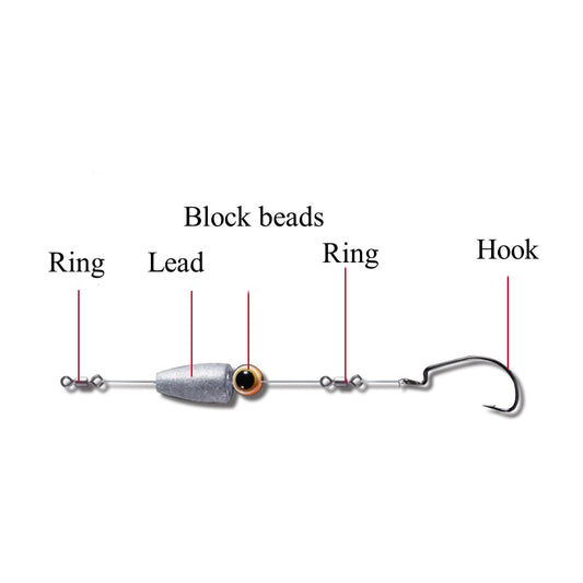 2sets Hand tied fishing rigs
