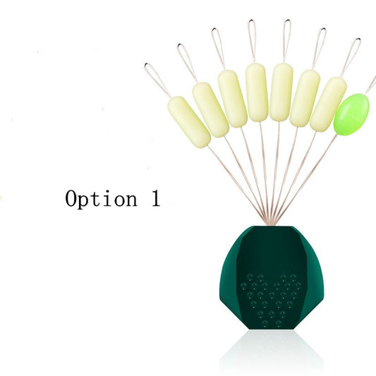 50 sets Space Bean Silicone 7+1 Large Bobber stoppers