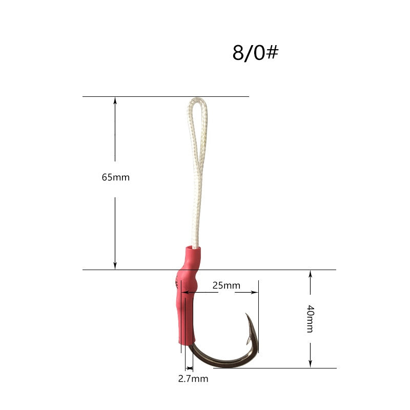 100 pcs lure iron hook suitable for sea fishing and boat fishing