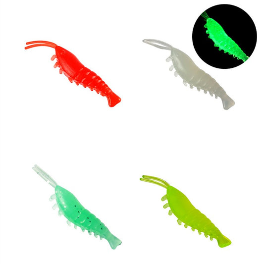 50pcs 0.4g bionic shrimp lure plastic soft lure