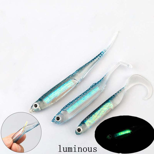4pcs 2g/2.2g/3g plastic soft lure