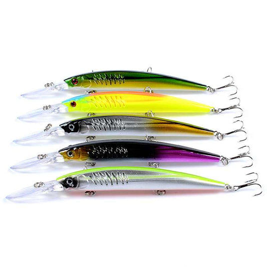 2 pcs 14.5cm 12.4g floating minnow lure