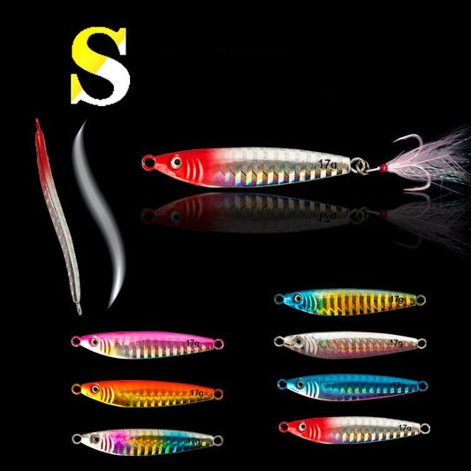 2 pc 7/10/15/17/21g  S-shaped Jig fishing lure