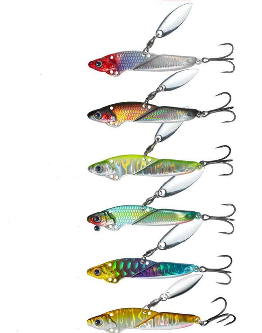 2pc 8/16/21g Long-range cast sinking metal JIG VIB lure
