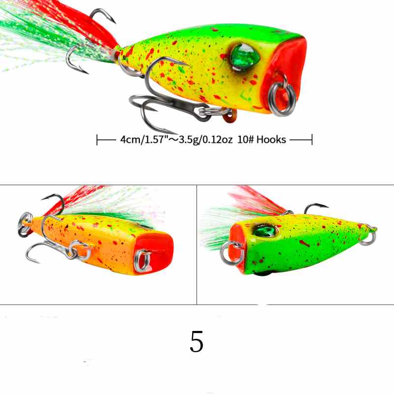 2 pc 4.3cm 4g popper Fishing Lures