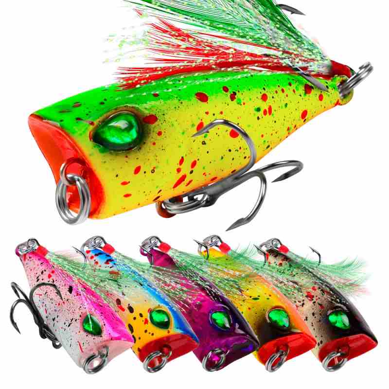 2 pc 4.3cm 4g popper Fishing Lures
