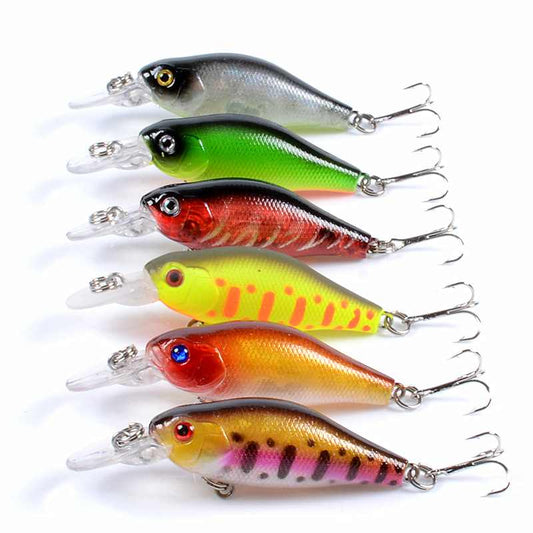 2 pcs 7cm 6.8g floating Crankbait lures