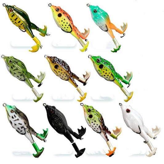 2 pc 9cm 13g soft frog baits with frog legs