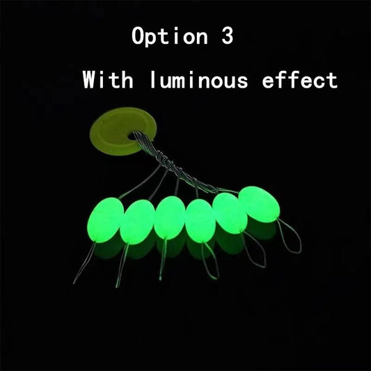 50 sets Olive-shaped silicone bobber stoppers